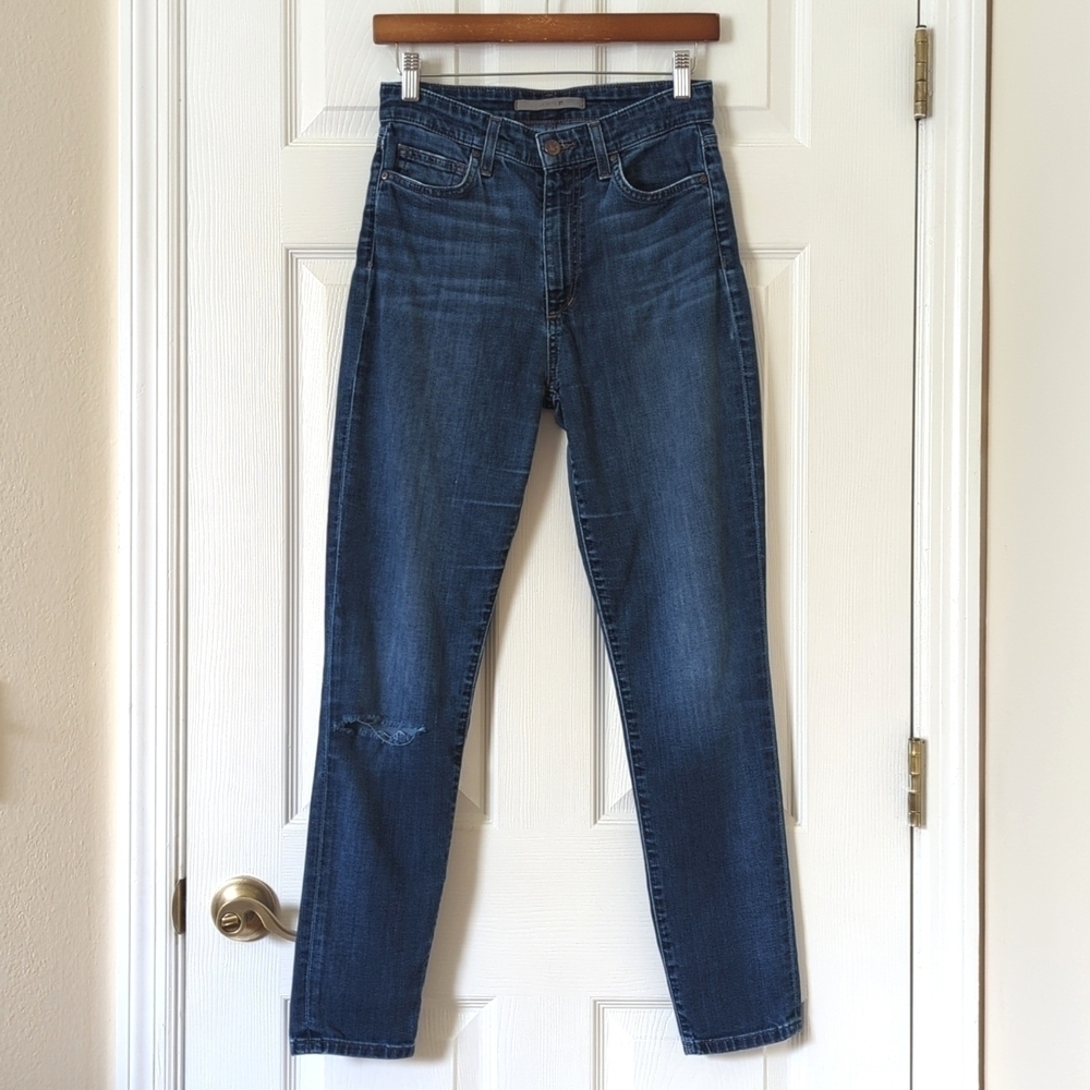 Joe's Jeans Classic Dark Wash High Rise Ankle Cropped Denim Skinny Jeans 27